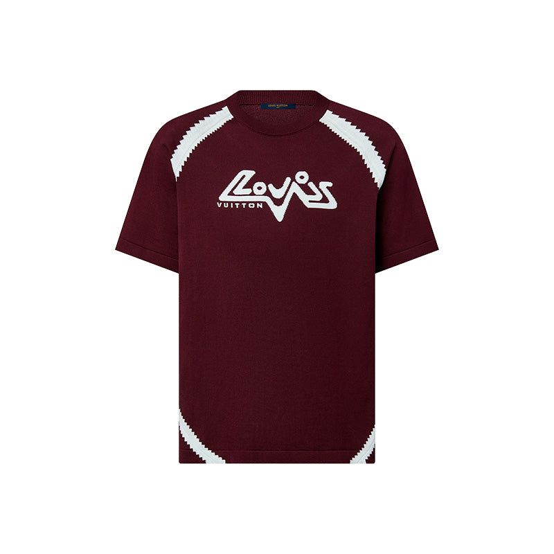 Louis Vuitton Short-Sleeved Cotton Intarsia Crewneck T-Shirt