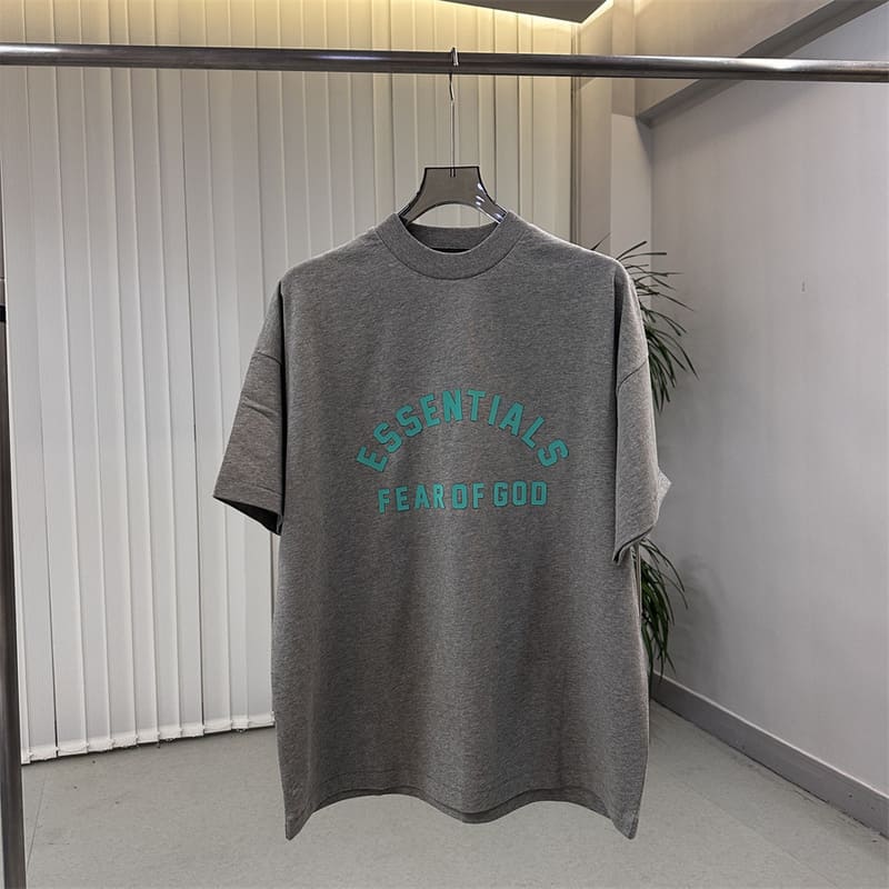 Fear Of God Essentials Heavy Jersey Grey T-Shirt