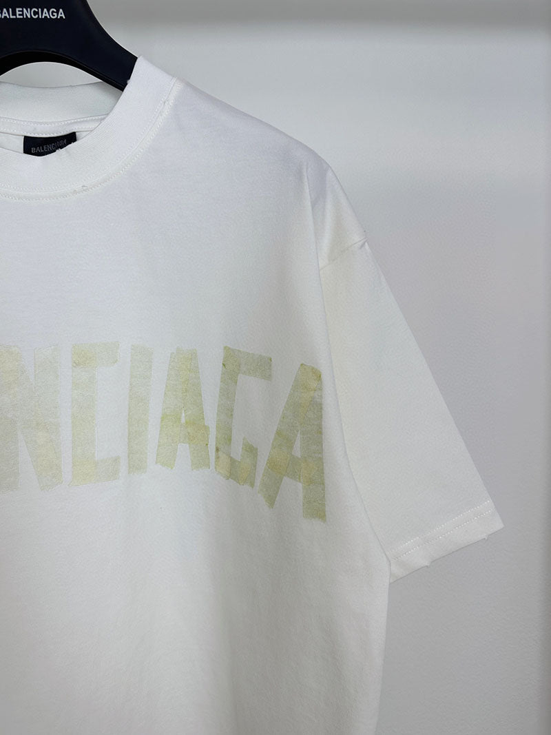 Balenciaga Tape Type T-Shirt White