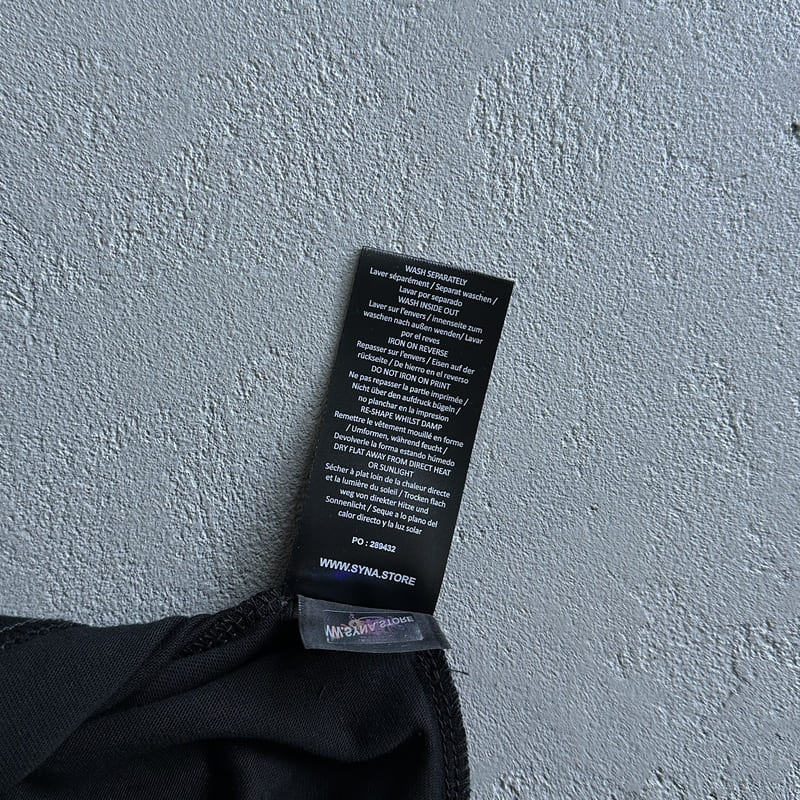 Synaworld 'Syna Logo' T-Shirt Black/Silver