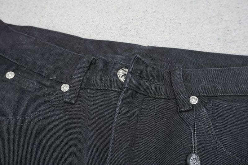 Chrome Hearts Green & Leopard Cross Jeans