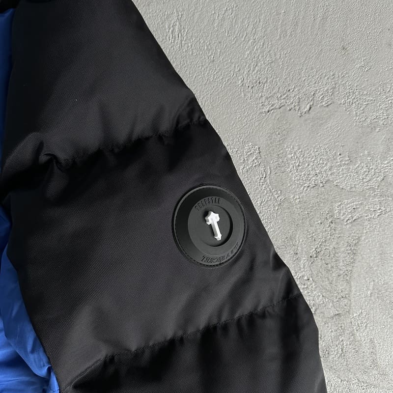 Trapstar Irongate Arch Puffer Jacket Black/Blue