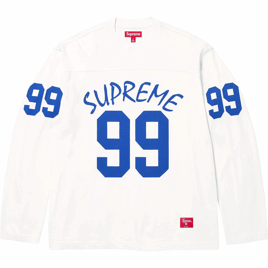 Supreme 99 L/S Football White Shirt