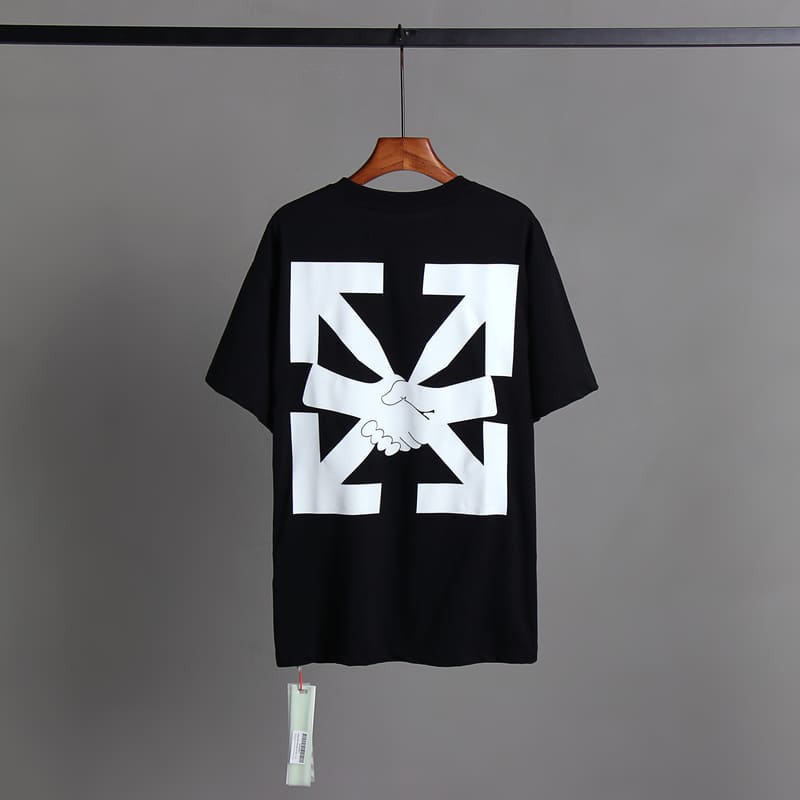 Off-White Hand Shake Black T-shirt
