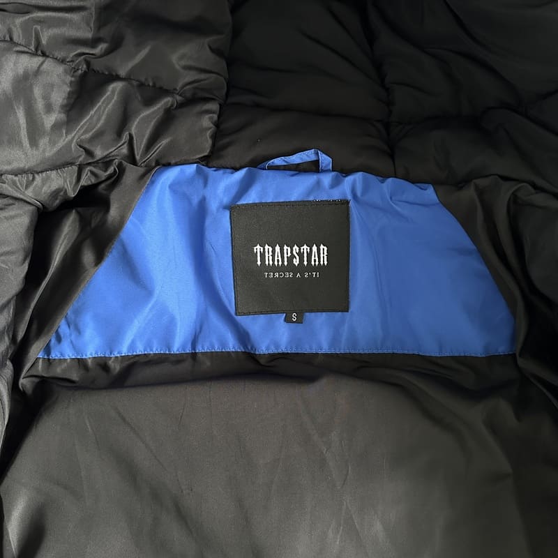 Trapstar Irongate Arch Puffer Jacket Black/Blue