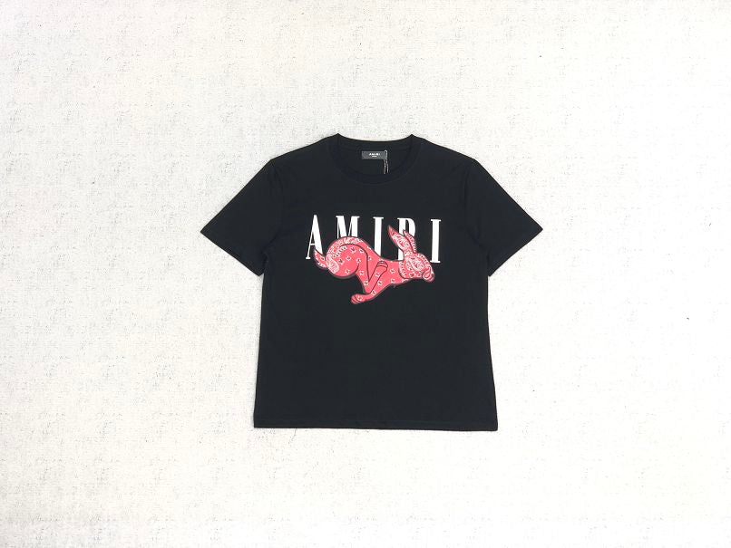 Amiri Rabbit Logo T-Shirt Black