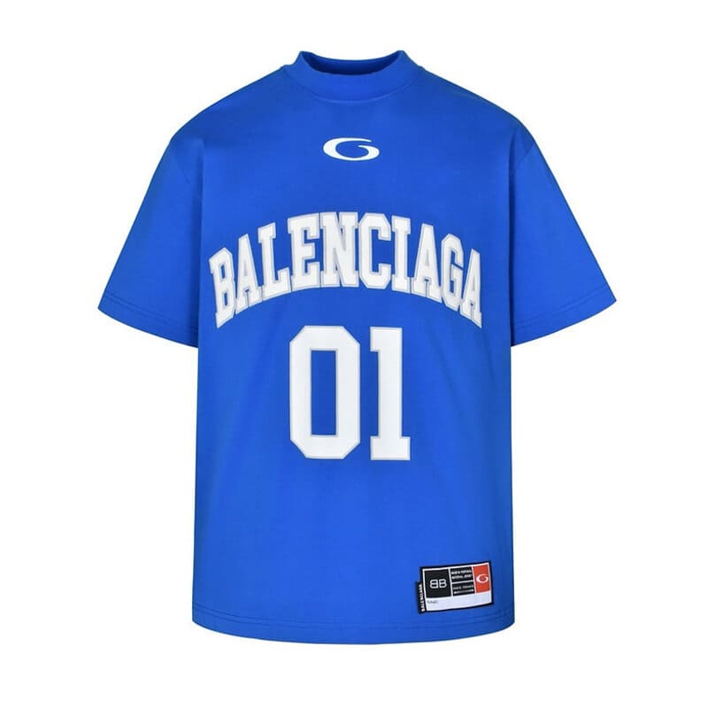 Balenciaga Basketball Series Blue T-shirt
