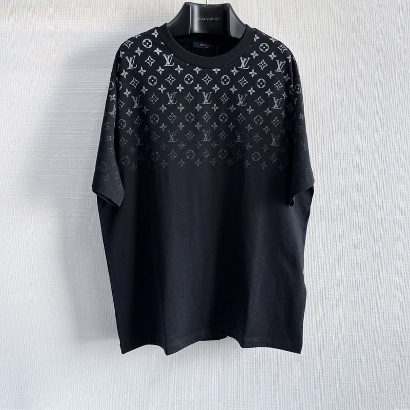 Louis Vuitton Gradient Cotton Black T-Shirt