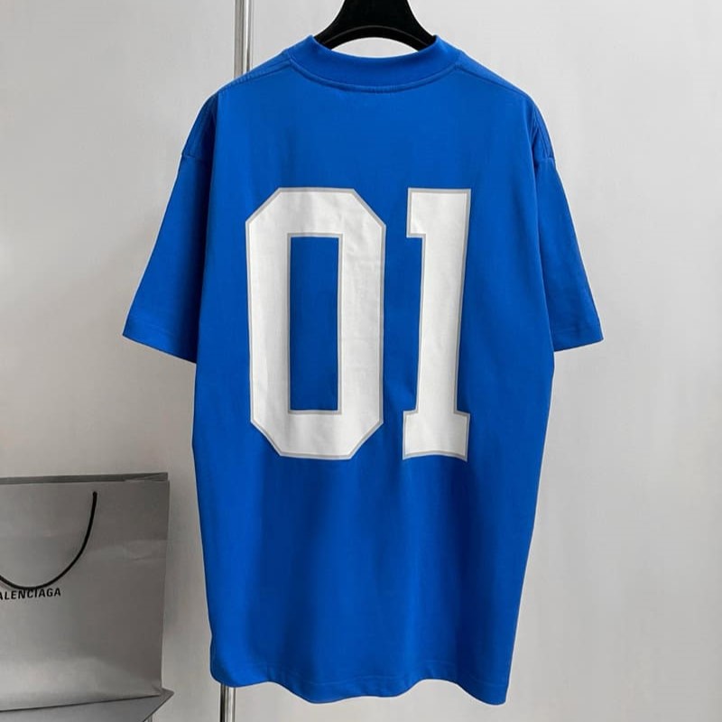 Balenciaga Basketball Series Blue T-shirt