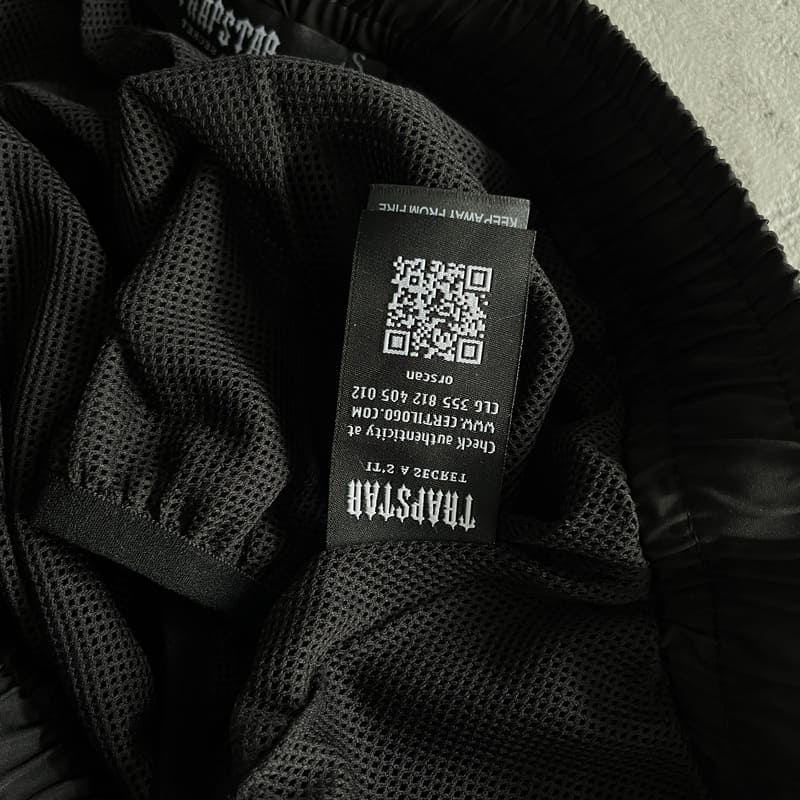 Trapstar Script Swimming Shorts Black/Nigara Mist