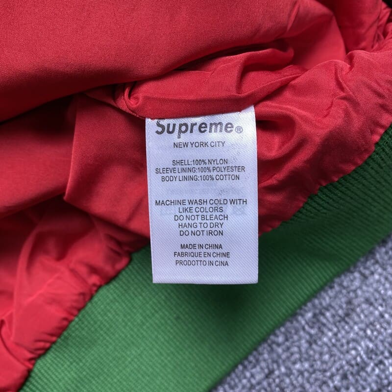 Supreme x New York Yankees Green Jacket