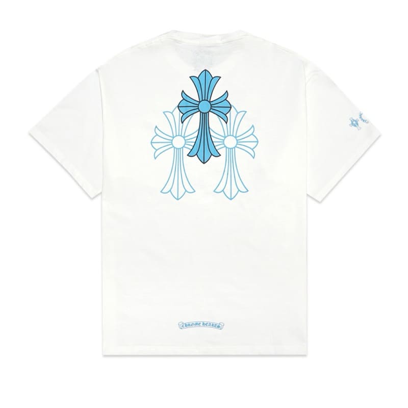 Chrome Hearts Triple Cross Logo T-Shirt White