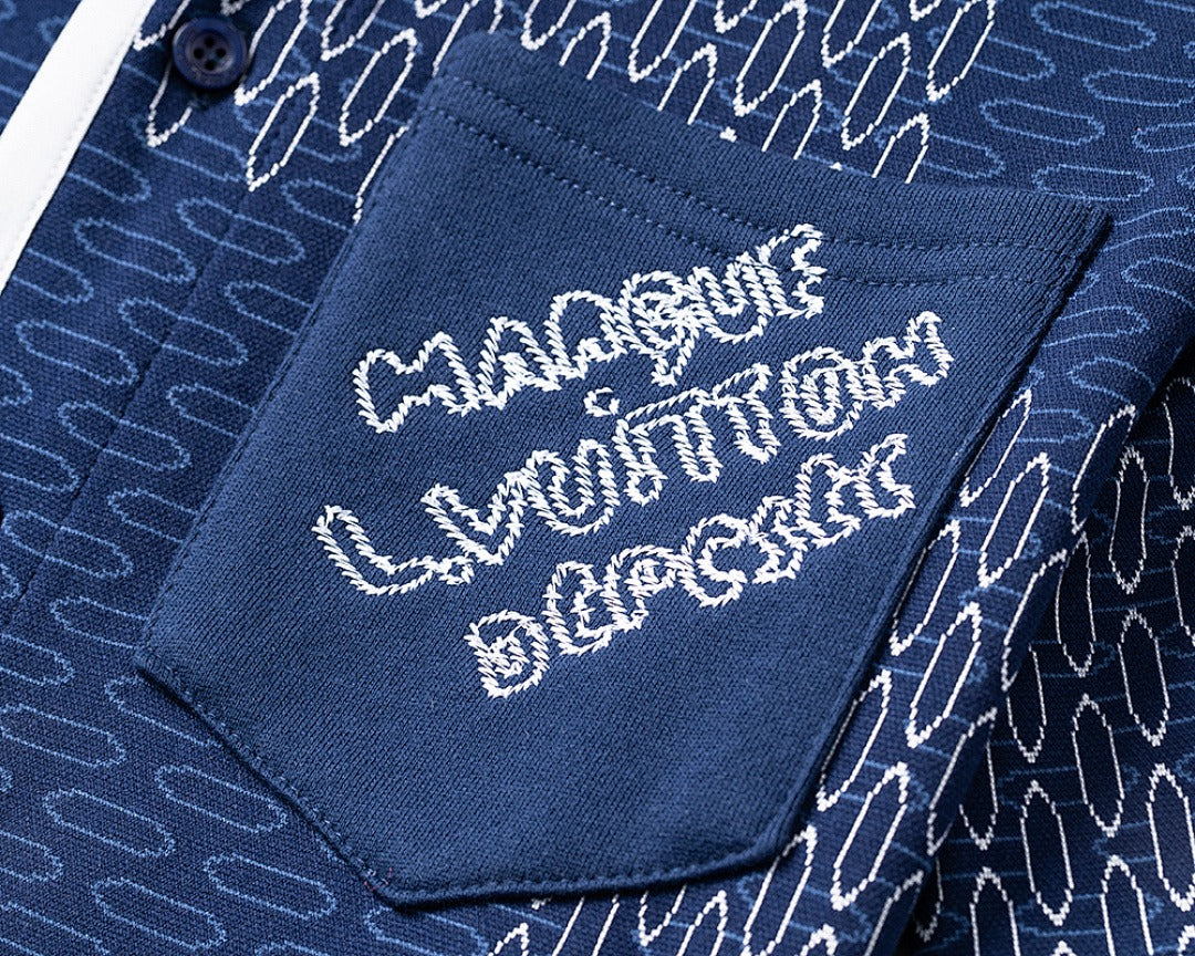 Conjunto Louis Vuitton Signature Monogram Azul Marinho