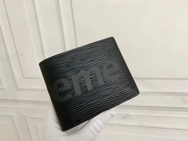 Supreme x Louis Vuitton Black Wallet