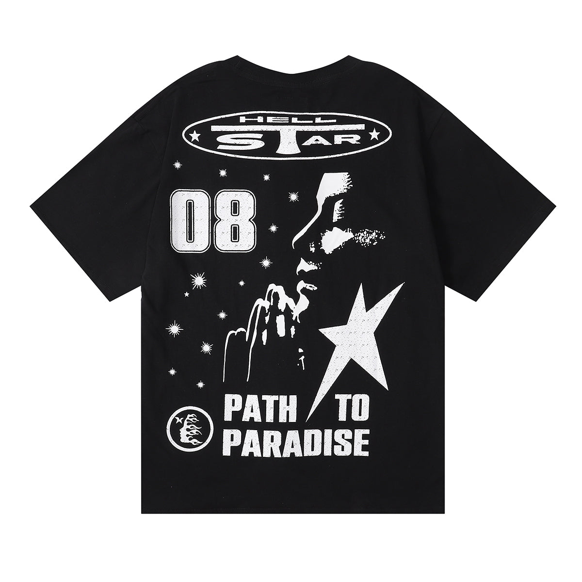 Camiseta Hellstar PATH TO PARADISE - Preta