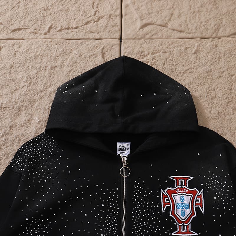 Moletom Vale Forever Sun Custered Zip Black
