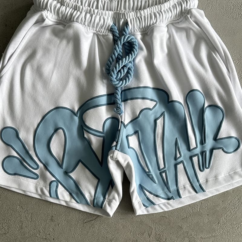 Synaworld White Blue Shorts Set