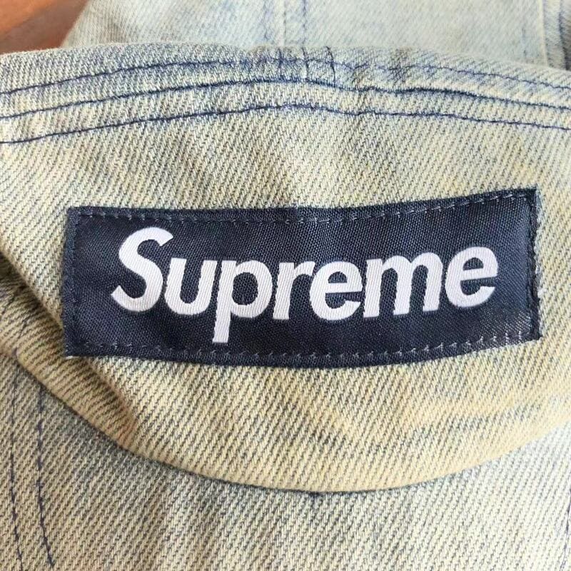 Supreme Washed Chino Twill Camp Cap Blue Jeans