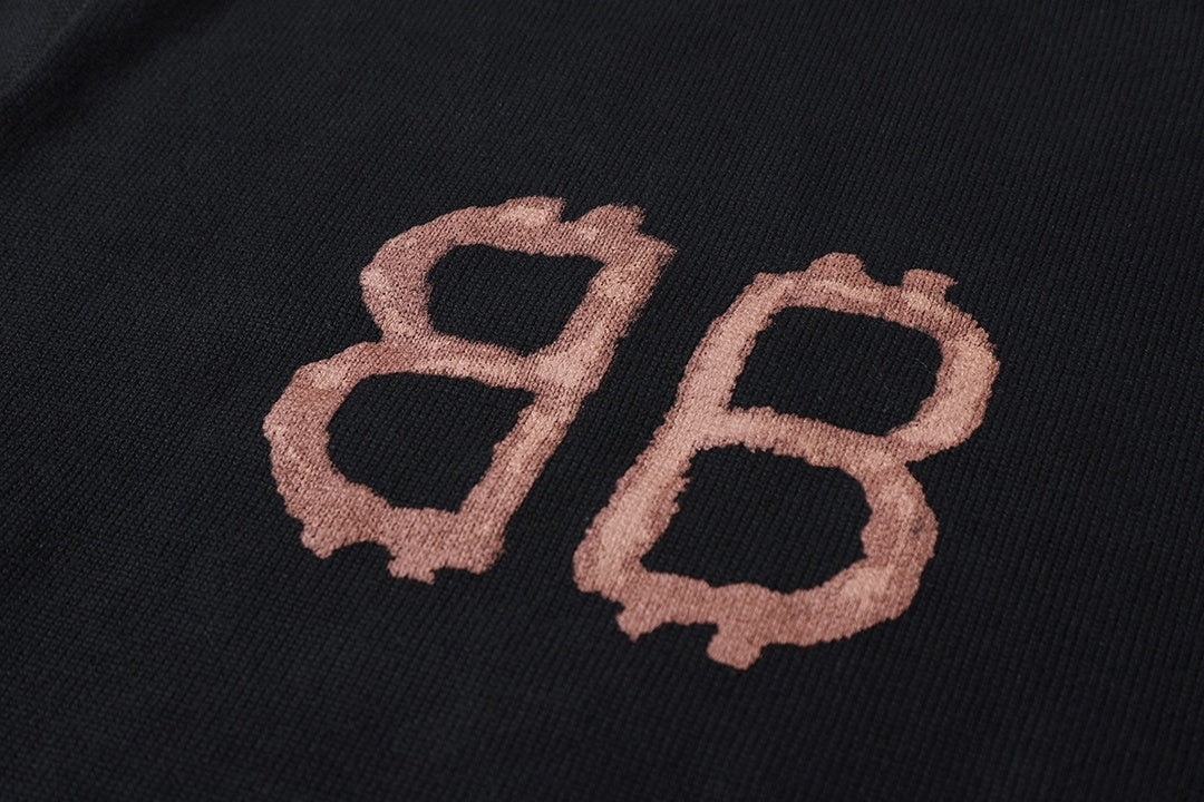 Balenciaga Black Crypto Sweater in Cotton Knit