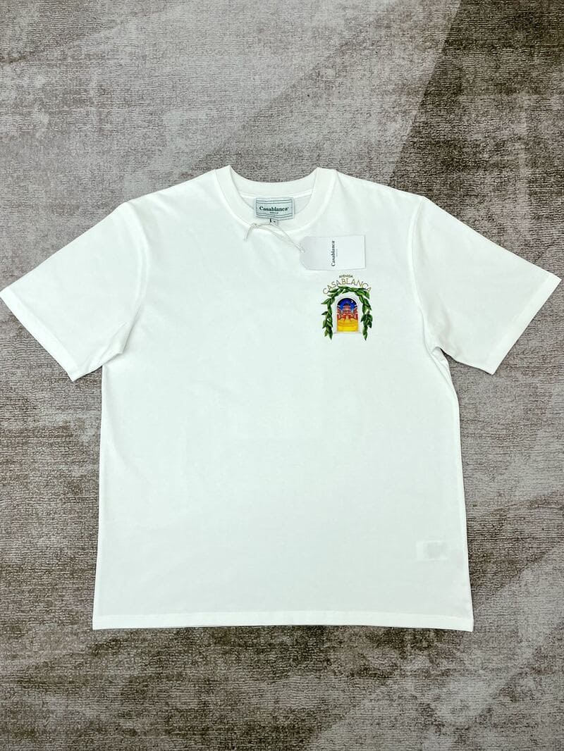 T-shirt Casablanca Avenida White