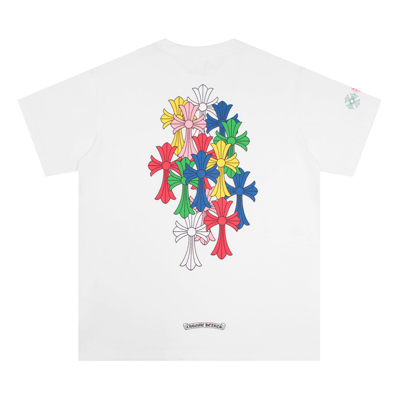 Chrome Hearts Cross Colour White T-Shirt