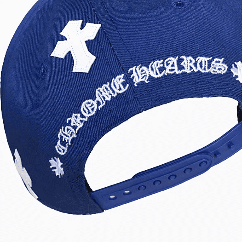 Chrome Hearts Cross Patch Blue Baseball Cap