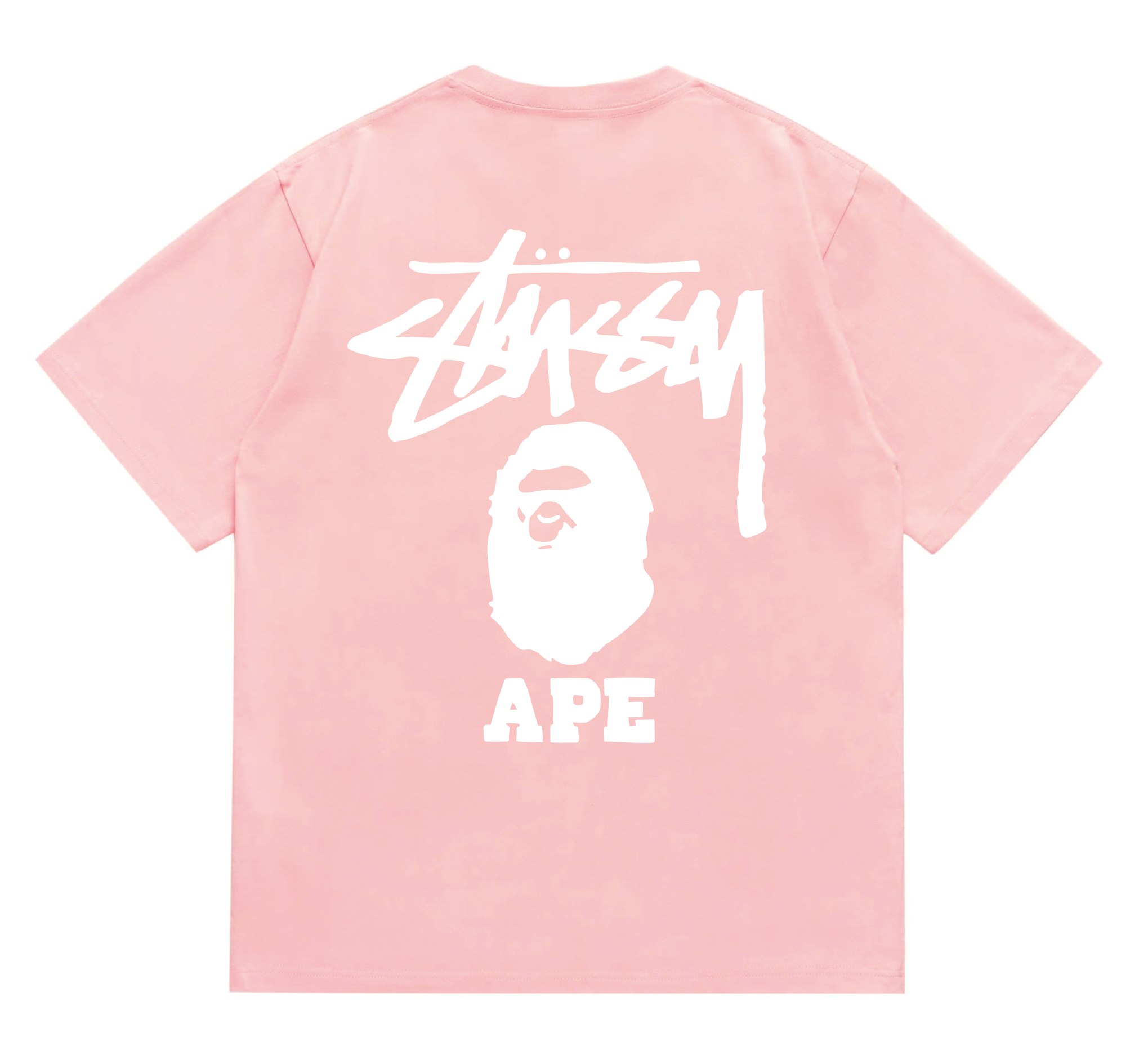 Camiseta BAPE x Stussy