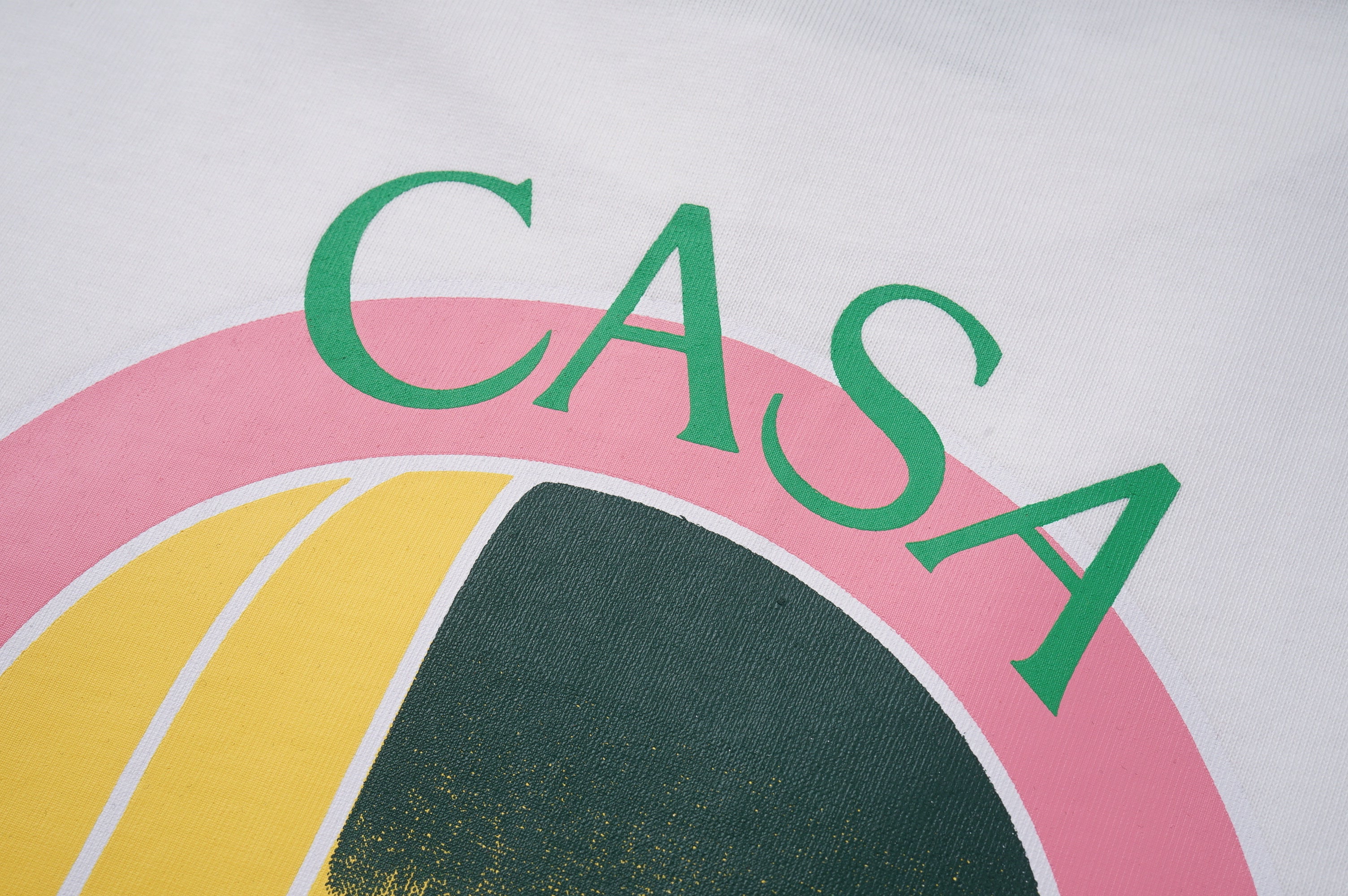 Casablanca Gradient Arch Logo Printed White T-shirt