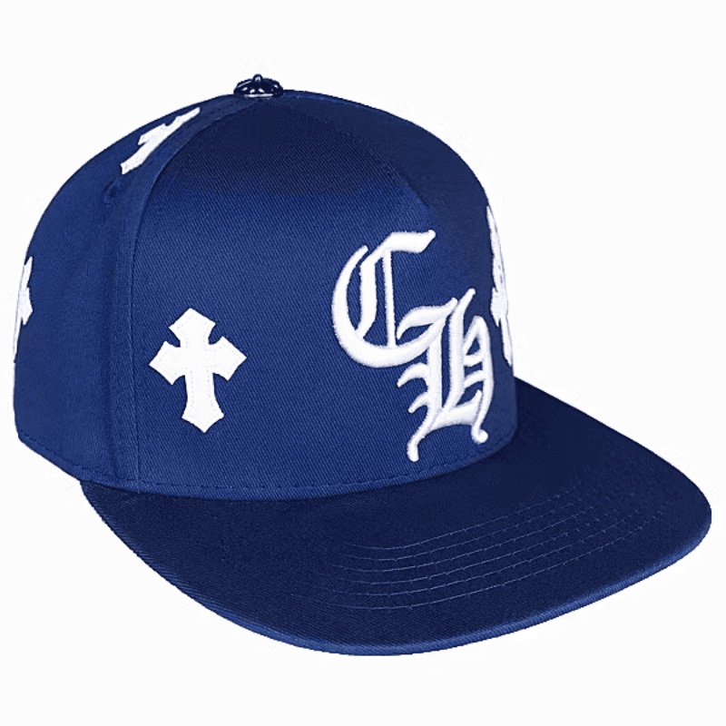 Chrome Hearts Cross Patch Blue Baseball Cap