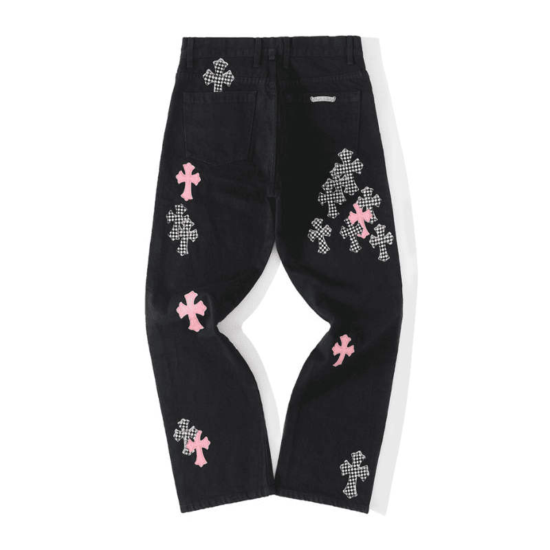 Chrome Hearts Cross Patch Fleurknee Jeans