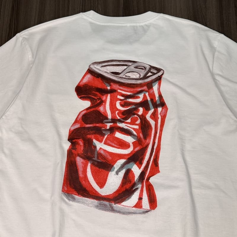 T-Shirt Stussy Soda Can White