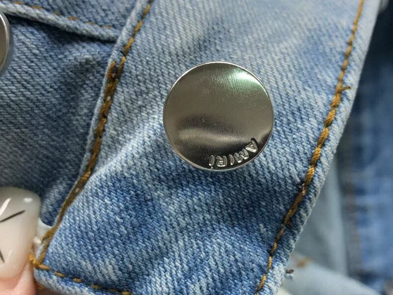 Amiri Jeans Staggered Logo