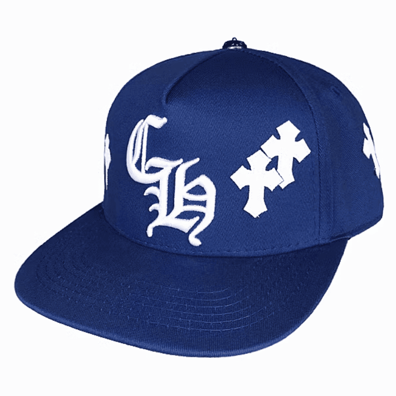 Chrome Hearts Cross Patch Blue Baseball Cap