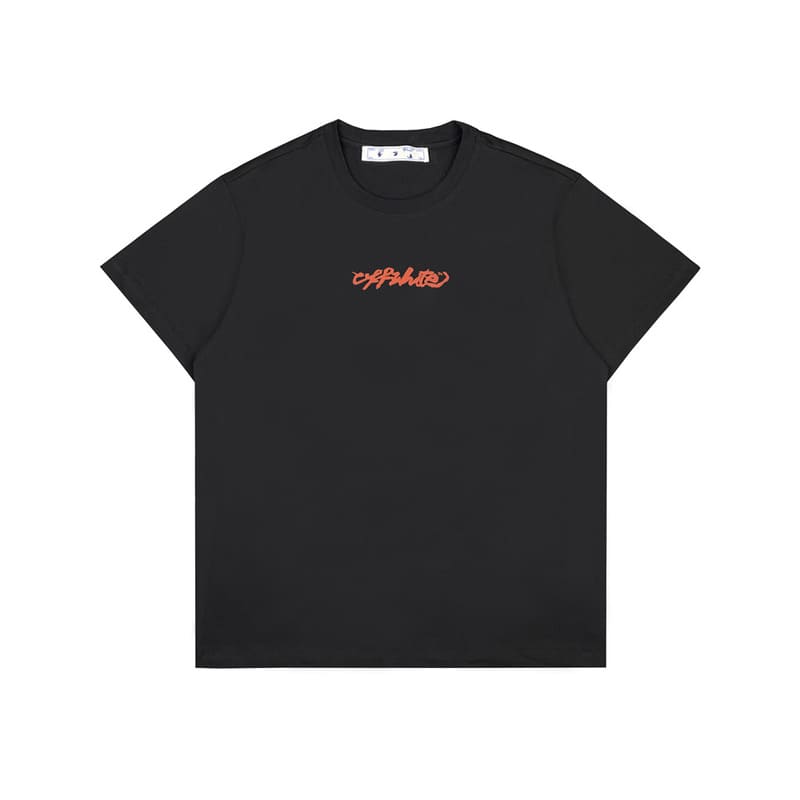 Off-White Arrow On Canvas Print T-Shirt