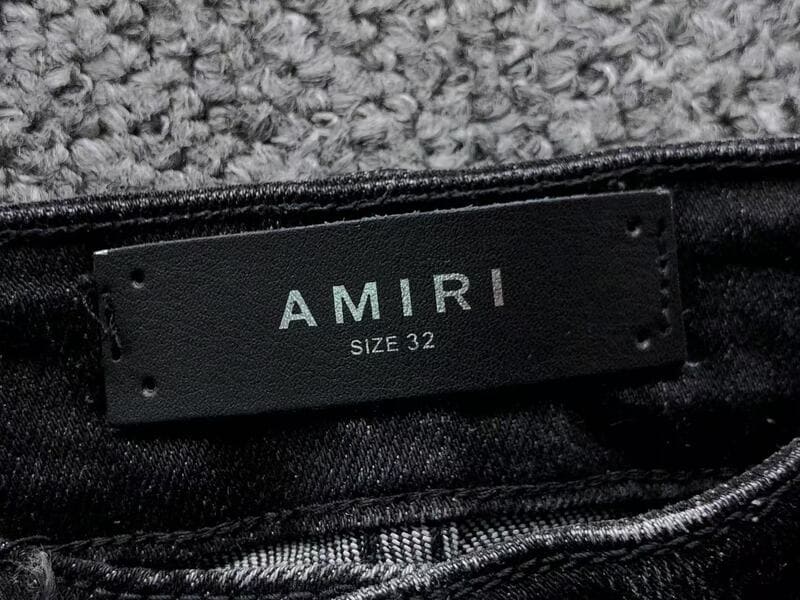 Amiri Black Patch Jeans