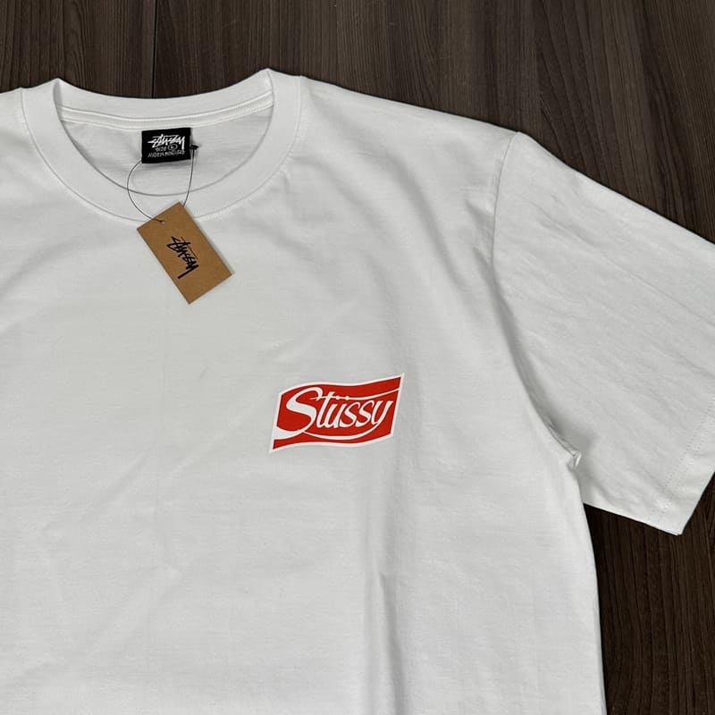 T-Shirt Stussy Soda Can White
