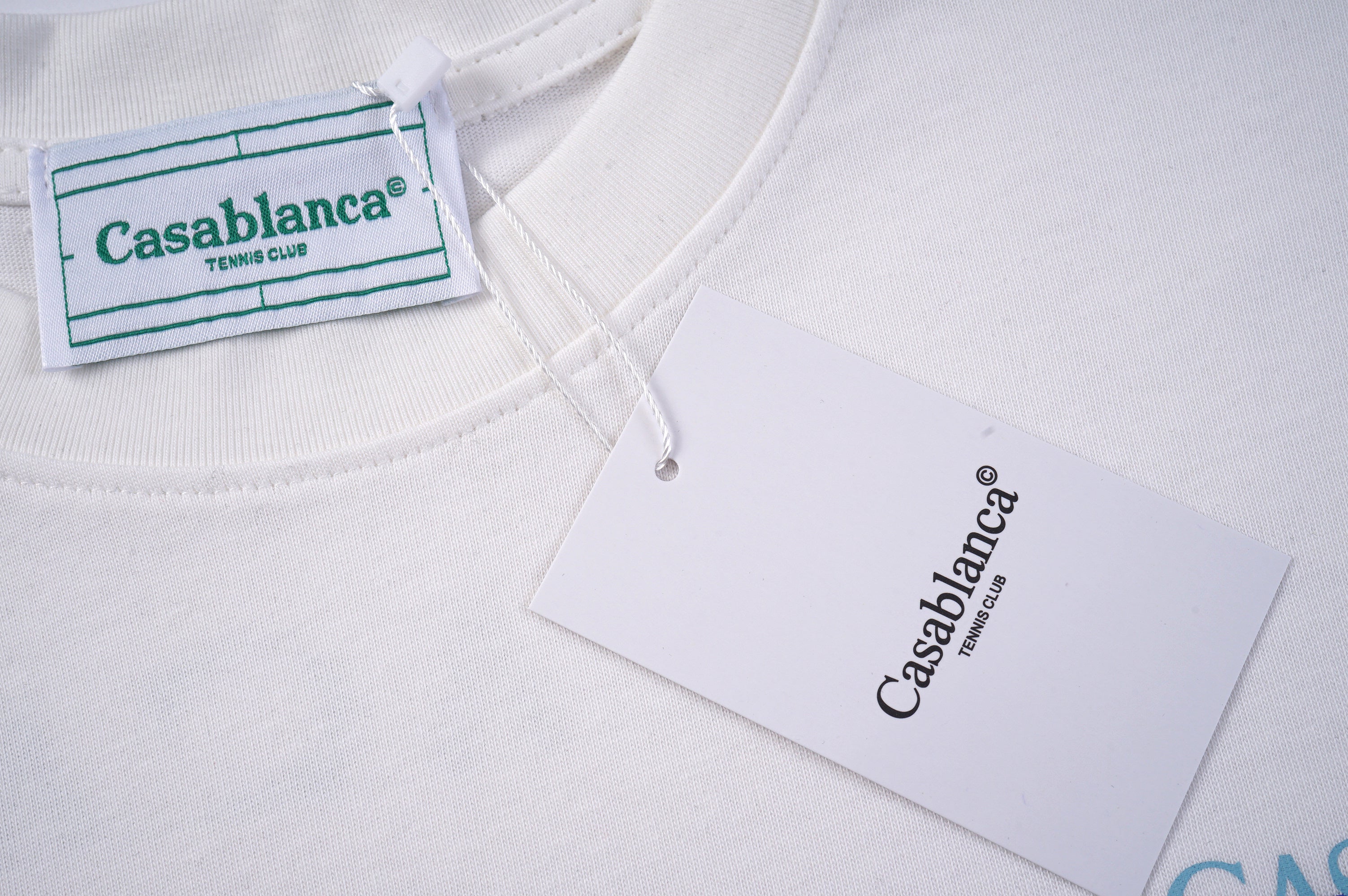 White Casablanca Logo Degrade T-Shirt
