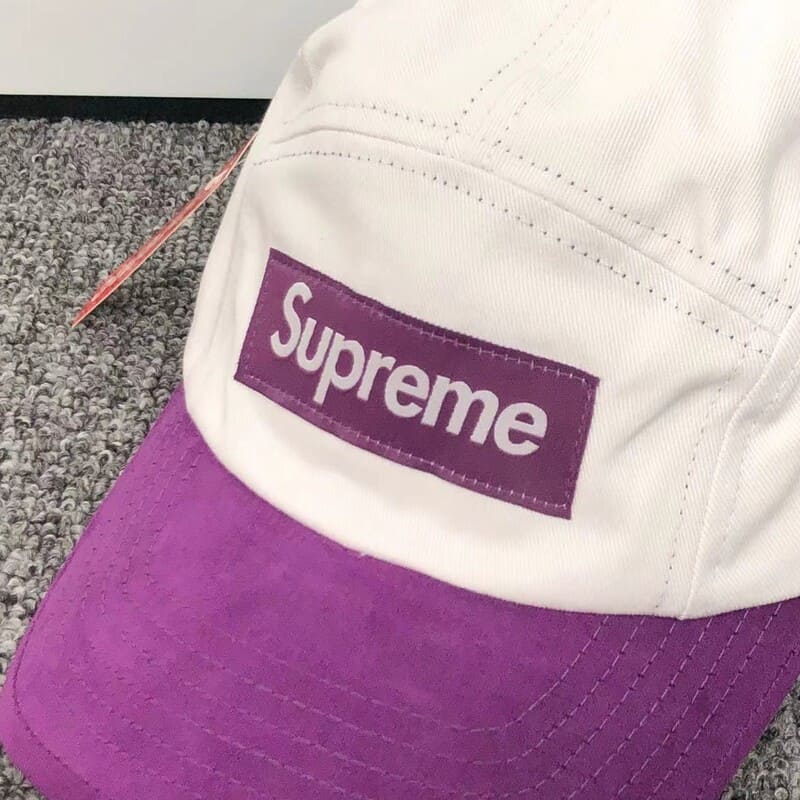 Supreme Suede Visor Camp Cap Natural