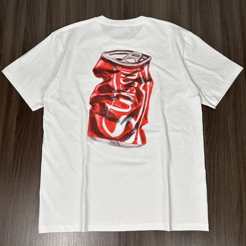 T-Shirt Stussy Soda Can White