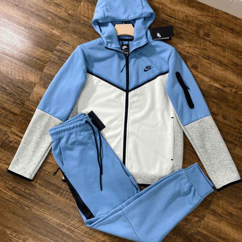 Nike Tech Fleece Set Blue and Grey