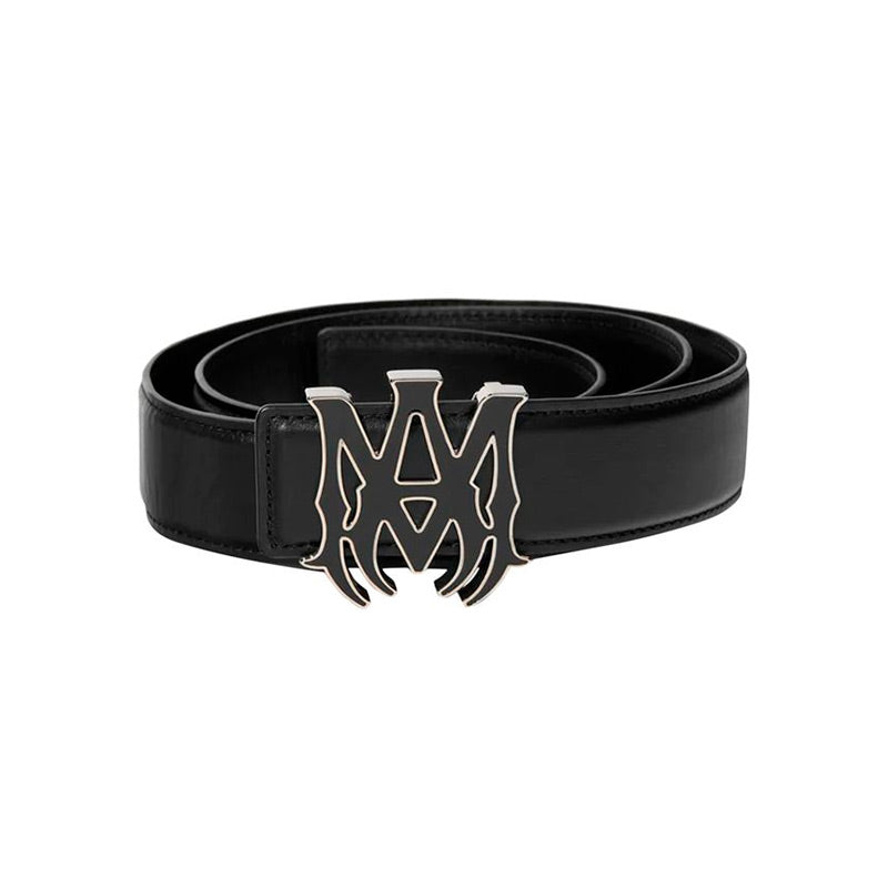 Amiri Black Logo Belt