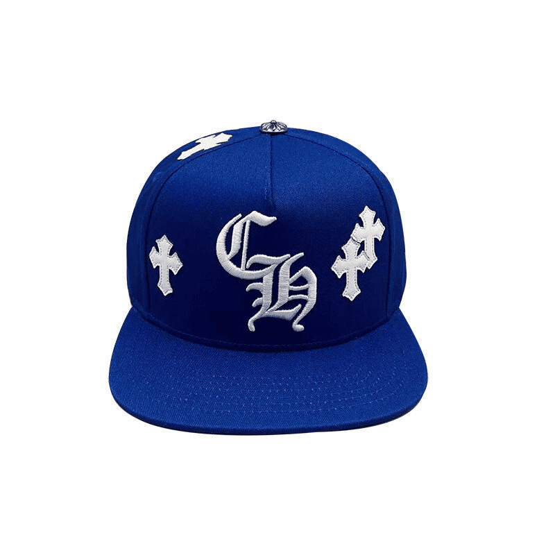 Chrome Hearts Cross Patch Blue Baseball Cap