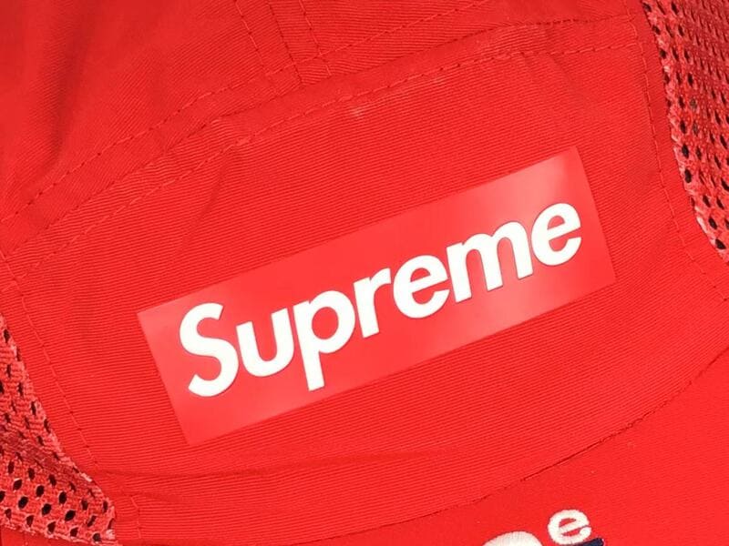 Supreme Mesh Side Panel Camp Cap Red