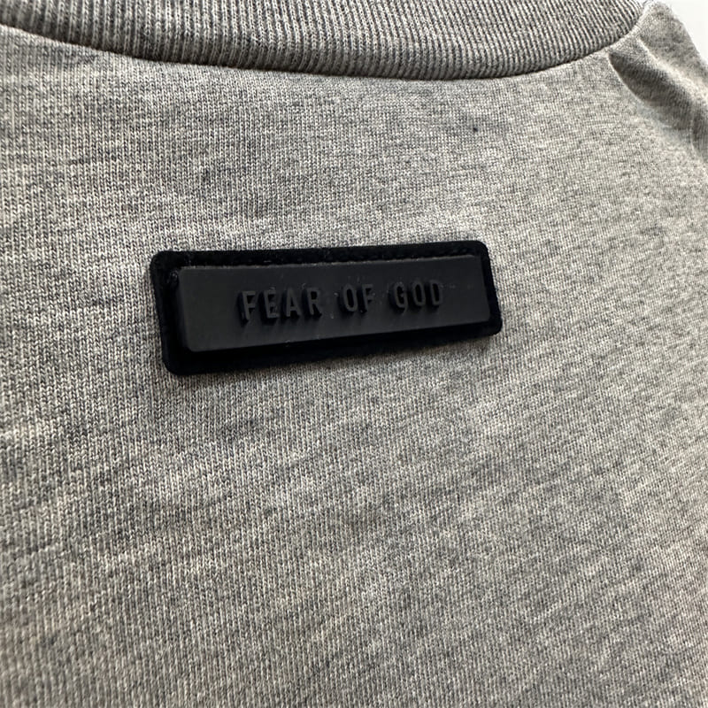 Fear Of God Essentials Heavy Jersey Grey T-Shirt