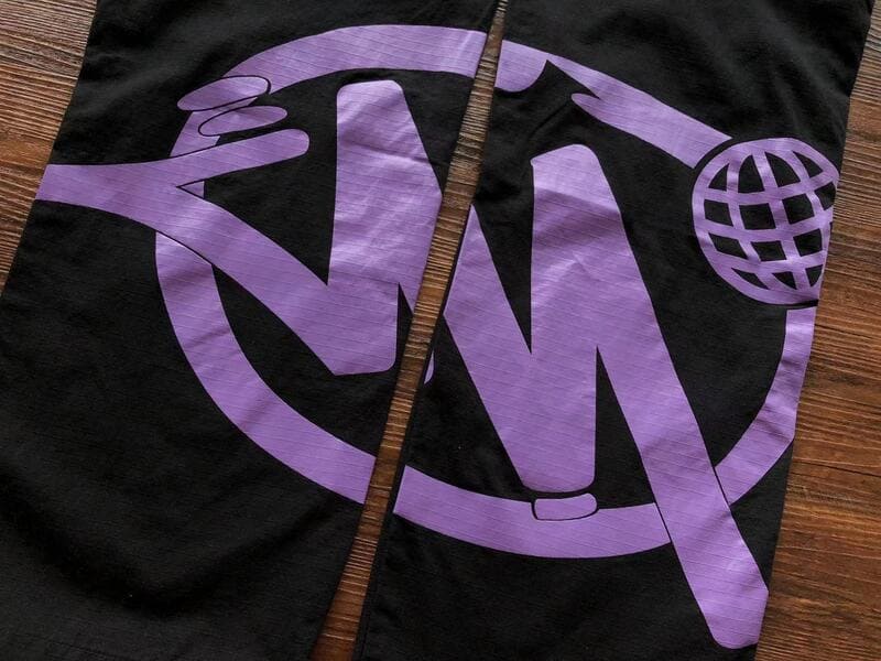 Minus Two Cargo Black/Purple Trousers