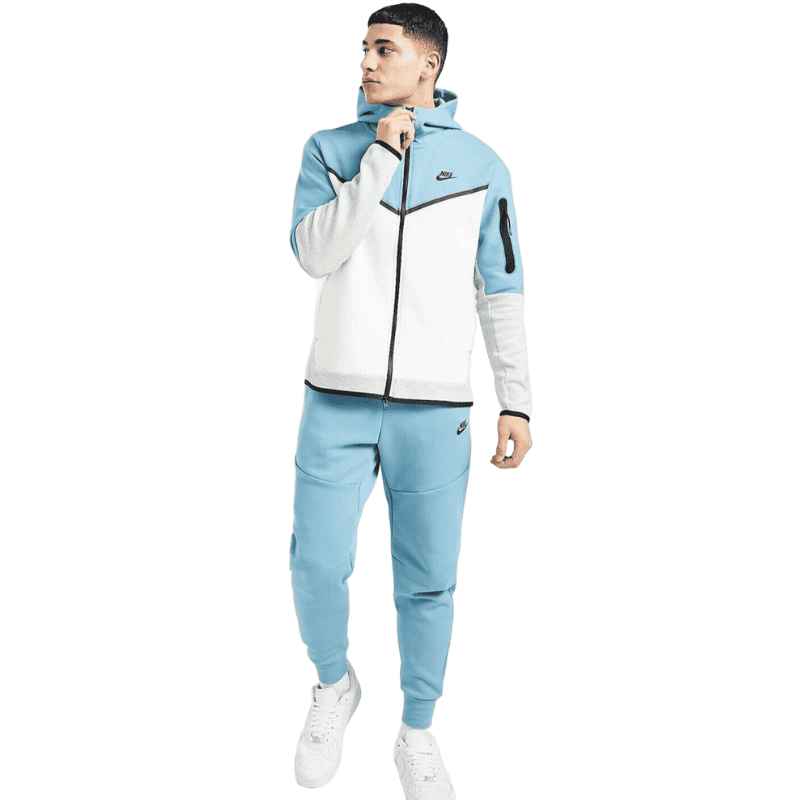 Nike Tech Fleece Set Blue and Grey