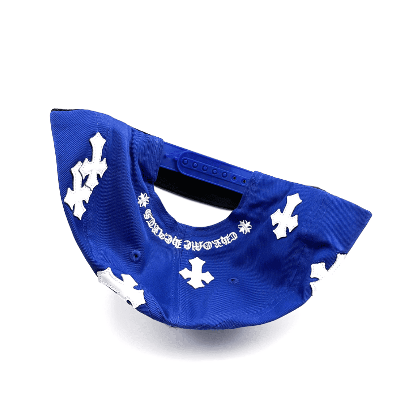Chrome Hearts Cross Patch Blue Baseball Cap