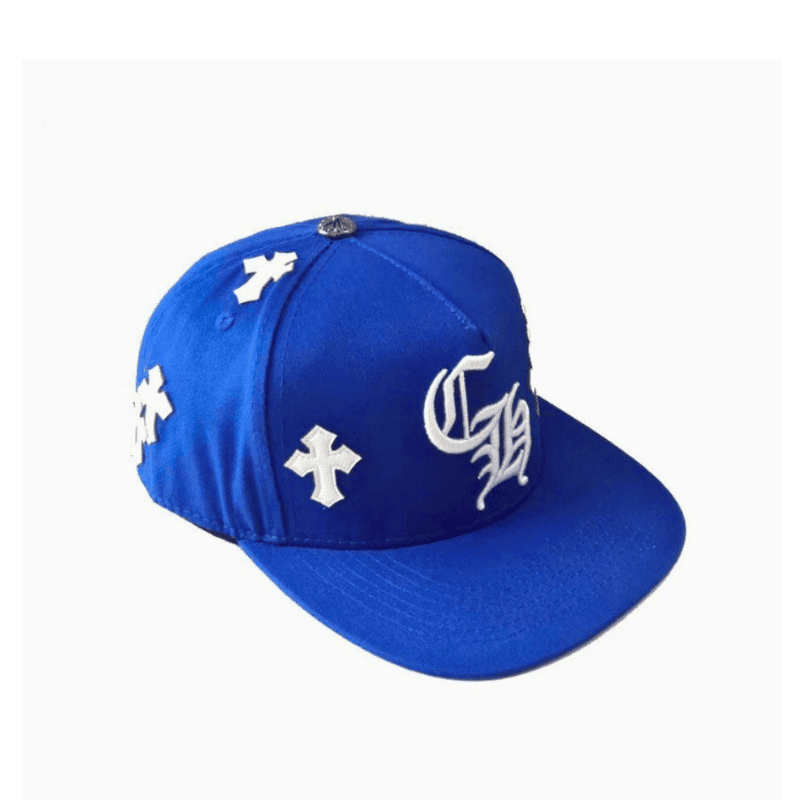 Chrome Hearts Cross Patch Blue Baseball Cap