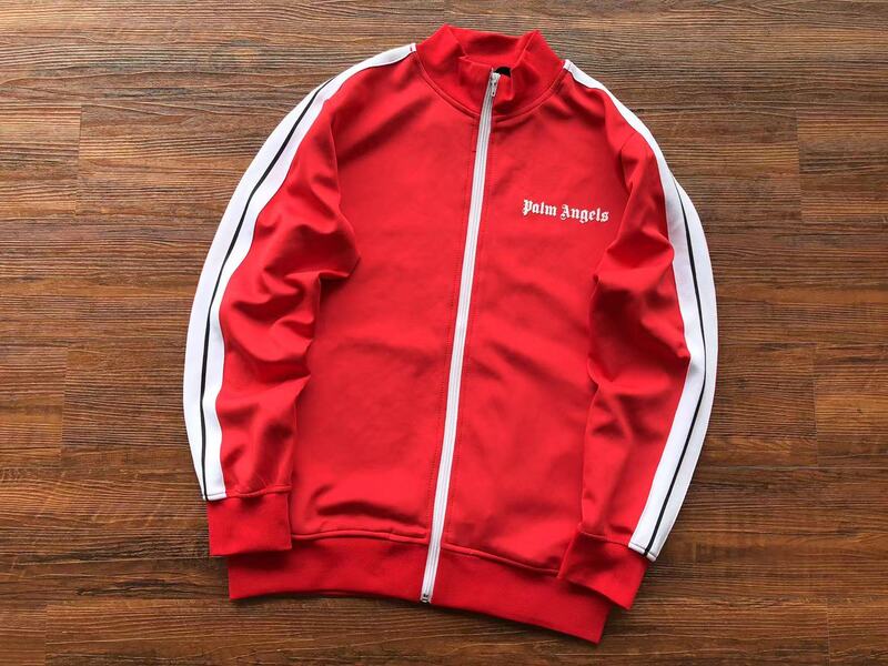 Palm Angels Logo Tracksuit Red
