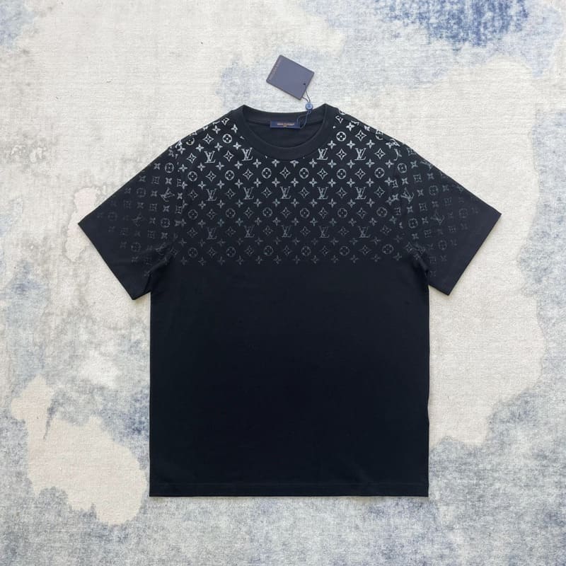 Louis Vuitton Gradient Cotton Black T-Shirt